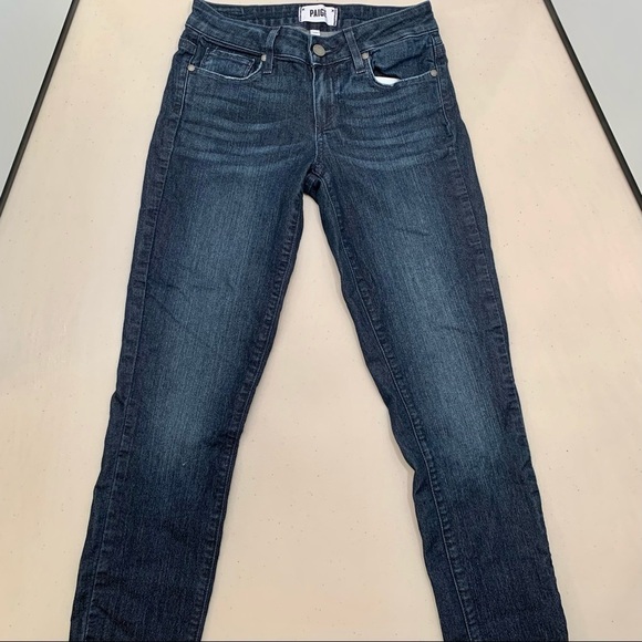 PAIGE Jeans Adult 24 Blue Kylie Crop Medium Wash Cropped Women - Picture 3 of 10